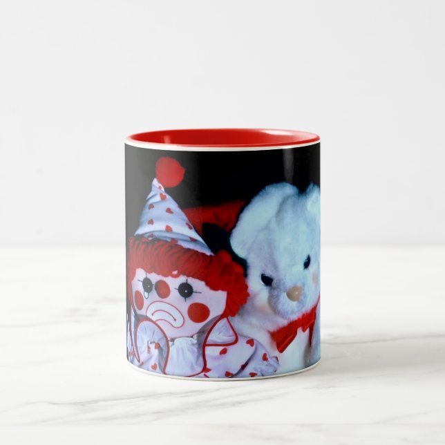 Taza Bicolor Payaso y teddy (Centro)