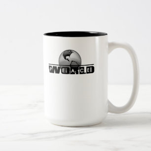 Taza Bicolor Paz de mundo