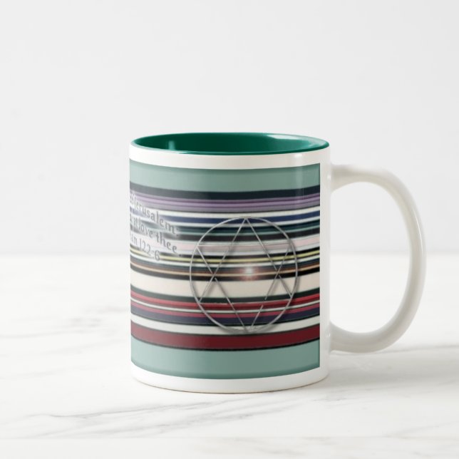 Taza Bicolor Paz para Israel (Derecha)