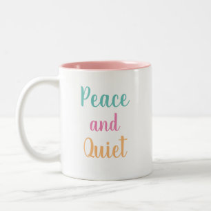 Taza Bicolor Paz y tranquilidad