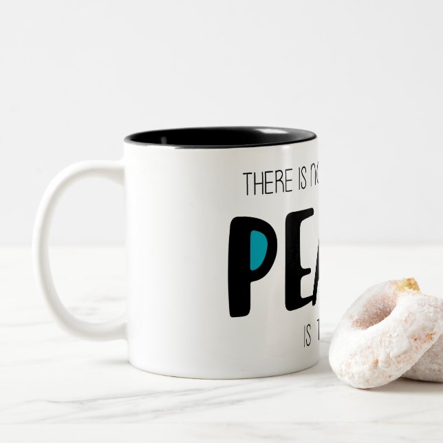 Taza Bicolor Peace 2 (Con donut)