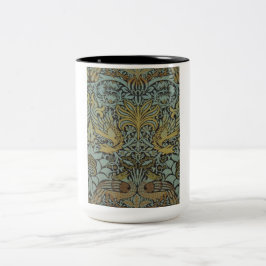 Taza Bicolor Peacock y Dragón (por William Morris)