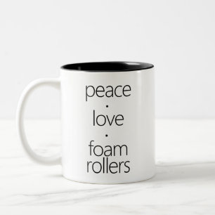 Taza Bicolor Peave Love Foam Rollers