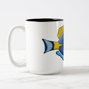 Taza Bicolor peces, acuario, imágenes naturales