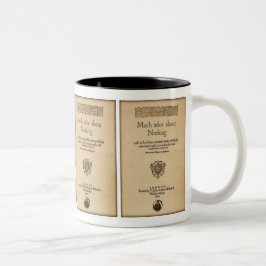 Taza Bicolor Pedazo delantero a mucho ruido sobre nada cuarto