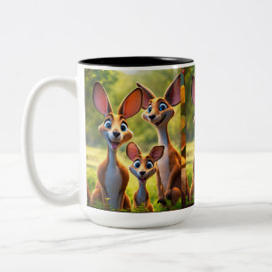 Taza Bicolor Peek-a-Roo: La luz del canguro del bebé