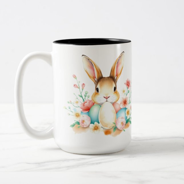 Taza Bicolor Peeking Easter Bunny (Izquierda)