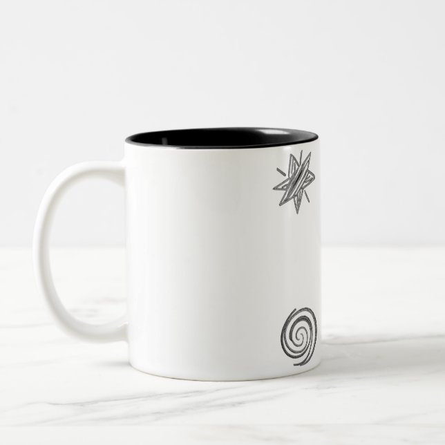 Taza Bicolor Pegatina De Introvertido En Progreso Gracioso Intr (Izquierda)