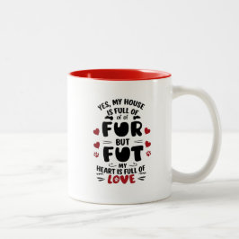 Taza Bicolor Pelo, Amor, Hogar