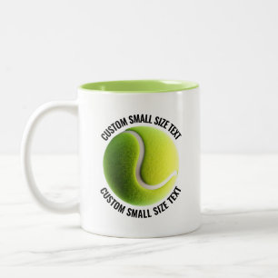 Taza Bicolor Pelota de Tenis y Texto Pequeño LIMA VERDE 11oz Pe