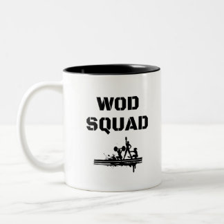 Taza Bicolor PELOTÓN de WOD - único Crossfit-Inspirada