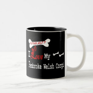 Taza Bicolor Pembroke Welsh Corgi (I Love) Mug