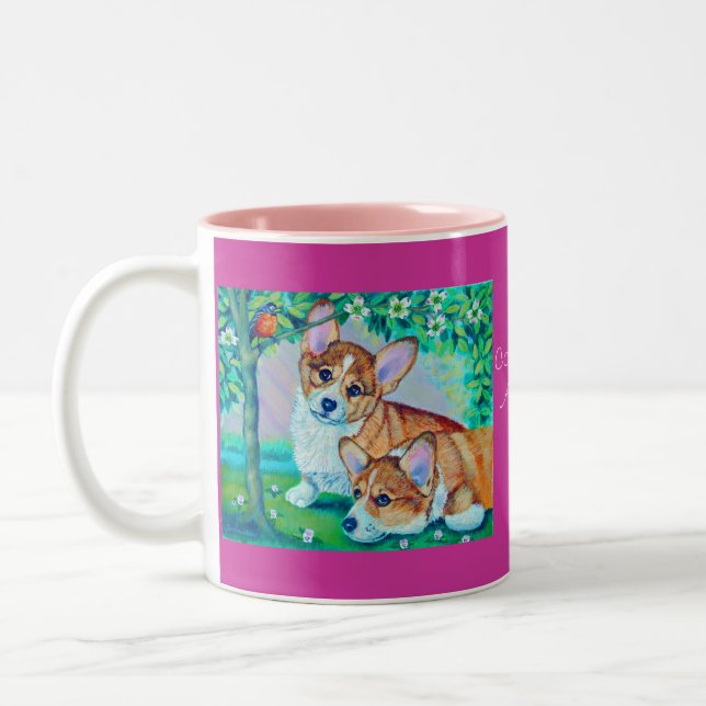 Taza Bicolor Pembroke Welsh Corgi Mugs (Izquierda)