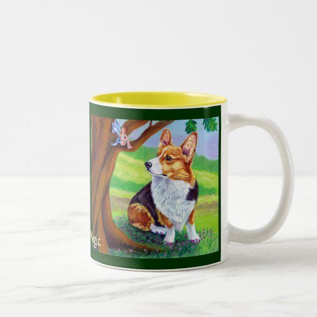 Taza Bicolor Pembroke Welsh Corgi Mugs (Derecha)