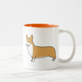 Taza Bicolor Pembroke Welsh Corgi | Perro Cute
