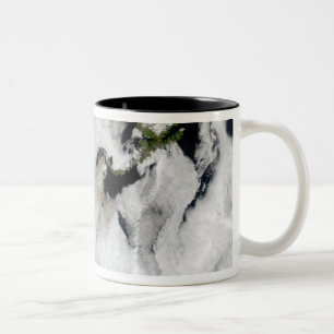 Taza Bicolor Penacho del volcán de Okmok, islas Aleutian 2