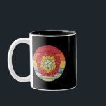 Taza Bicolor Penrose Tiling Kites Dards Mathematics Retro<br><div class="desc">Penrose,  Tiling,  Kites,  Dardos,  Matemáticas,  Retro</div>