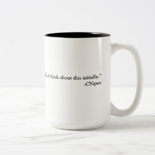 Taza Bicolor Pensamiento de Cniper