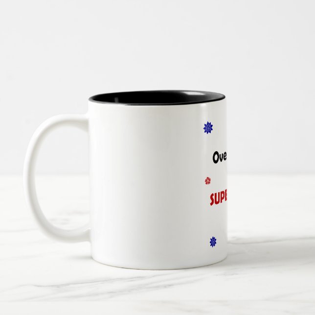 Taza Bicolor Pensar demasiado (Izquierda)