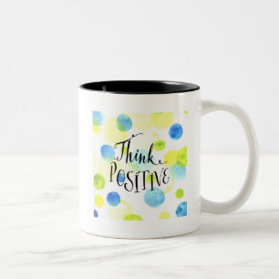Taza Bicolor Pensar positivo