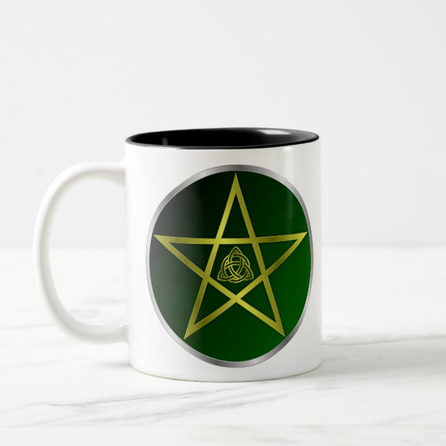 Taza Bicolor Pentáculo de oro (Izquierda)