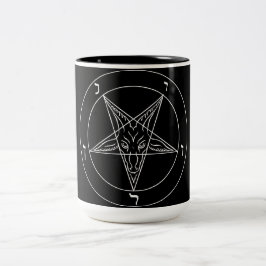 Taza Bicolor Pentagrama satánico