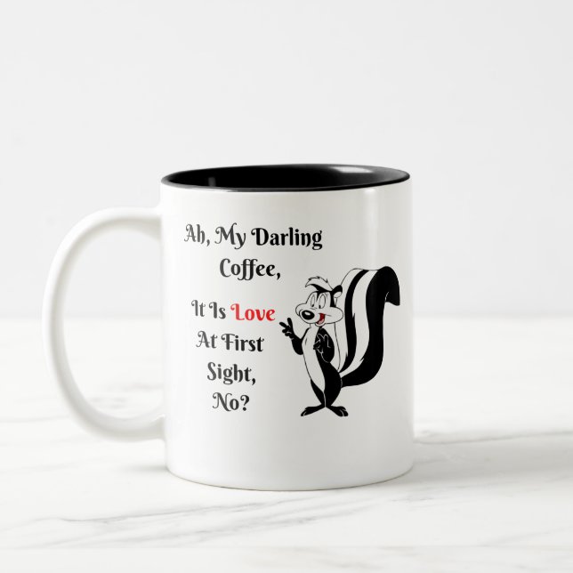 Taza Bicolor Pepe Le Pew Nostalgic Coffee Mug (Izquierda)