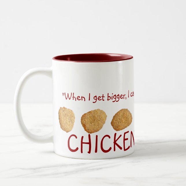 Taza Bicolor "Pepitas de pollo" (Izquierda)