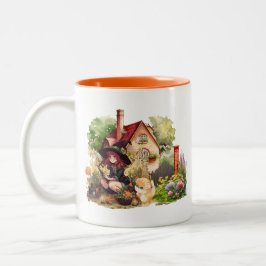 Taza Bicolor Pequeña Bruja Y Fox | Mug De Dos Tonos