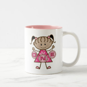 Taza Bicolor Pequeña Niña camisetas y regalos de cumpleaños