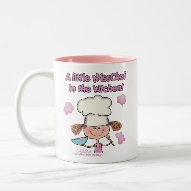 Taza Bicolor Pequeña señorita Chef (Izquierda)