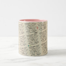 Taza Bicolor Pequeñas afirmaciones positivas y citas de vida
