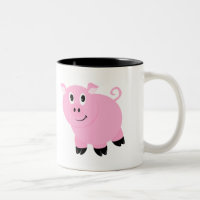 Pequeño cerdo lindo guarro rosado lindo