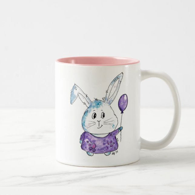 Taza Bicolor Pequeño conejito caprichoso (Derecha)