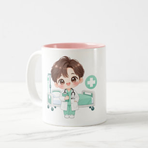 Taza Bicolor Pequeño Doctor Amable