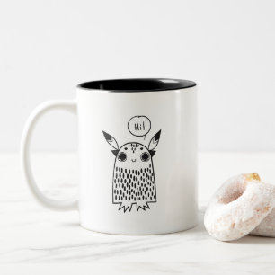 Taza Bicolor Pequeño monstruo lindo