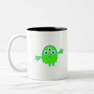 Taza Bicolor Pequeño Monstruo Radiactivo