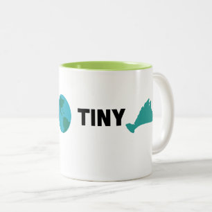 Taza Bicolor Pequeño mundo, pequeño barro de isla
