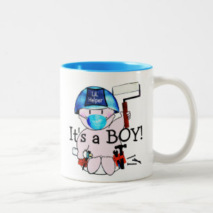 Taza Bicolor Pequeño niño Carpintero Stud Mug