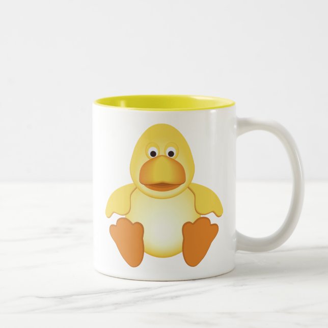 Taza Bicolor Pequeño pato amarillo (Derecha)