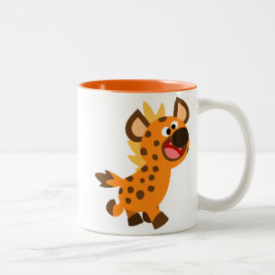Taza Bicolor Pequeño Personalizado lindo Hyena Mug