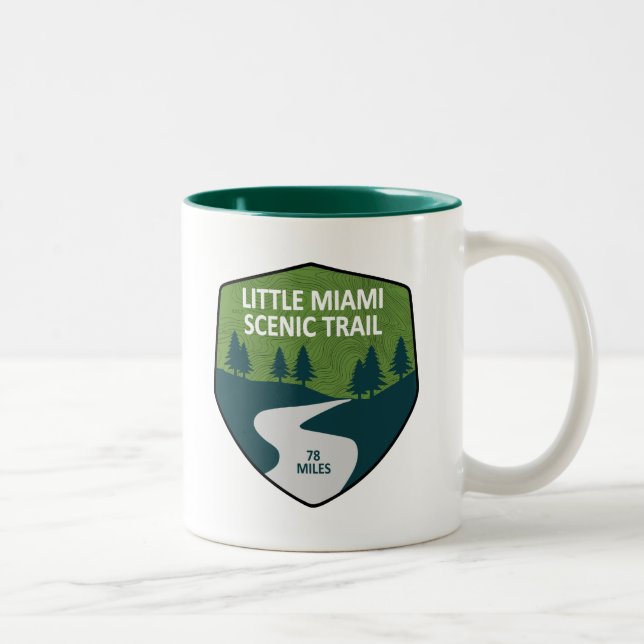 Taza Bicolor Pequeño sendero escénico de Miami (Derecha)