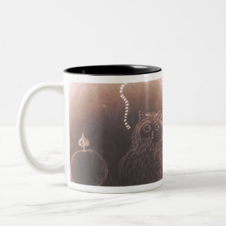 Taza Bicolor Pequeño tipo acariciado y relámpago