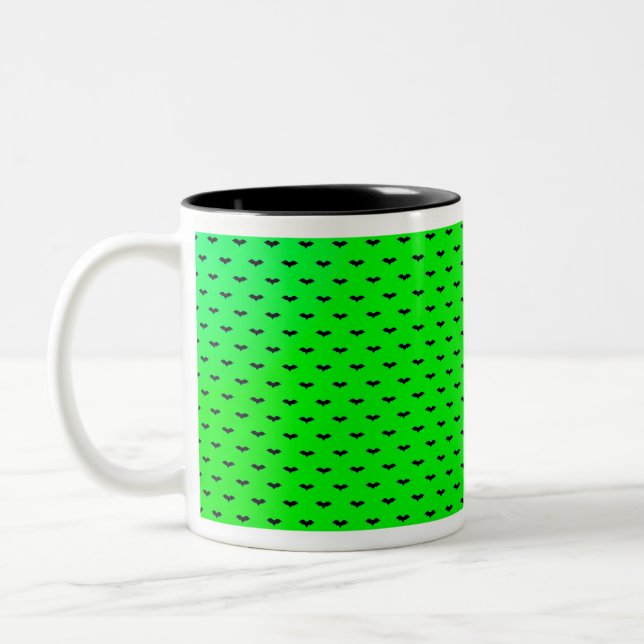Taza Bicolor Pequeños Bats Green (Izquierda)