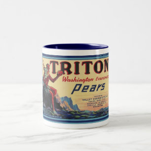 Taza Bicolor peras de tritón