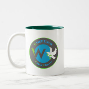 Taza Bicolor Pérdida de peso sin Willpower Mug