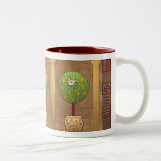 Taza Bicolor Perdiz M009 en un peral