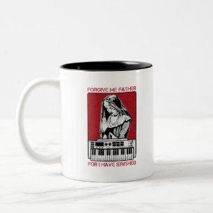 Taza Bicolor Perdóname Padre Porque He Sintonizado