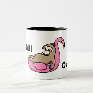 Taza Bicolor Perezoso Relájate