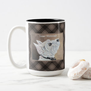 Taza Bicolor Perfil B de Westie